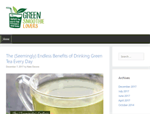 Tablet Screenshot of greensmoothielovers.com